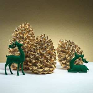 Golden Decorative Pine Cone - 8.5" - The Collective Park City