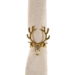 Golden Deer Napkin Ring - The Collective Park City