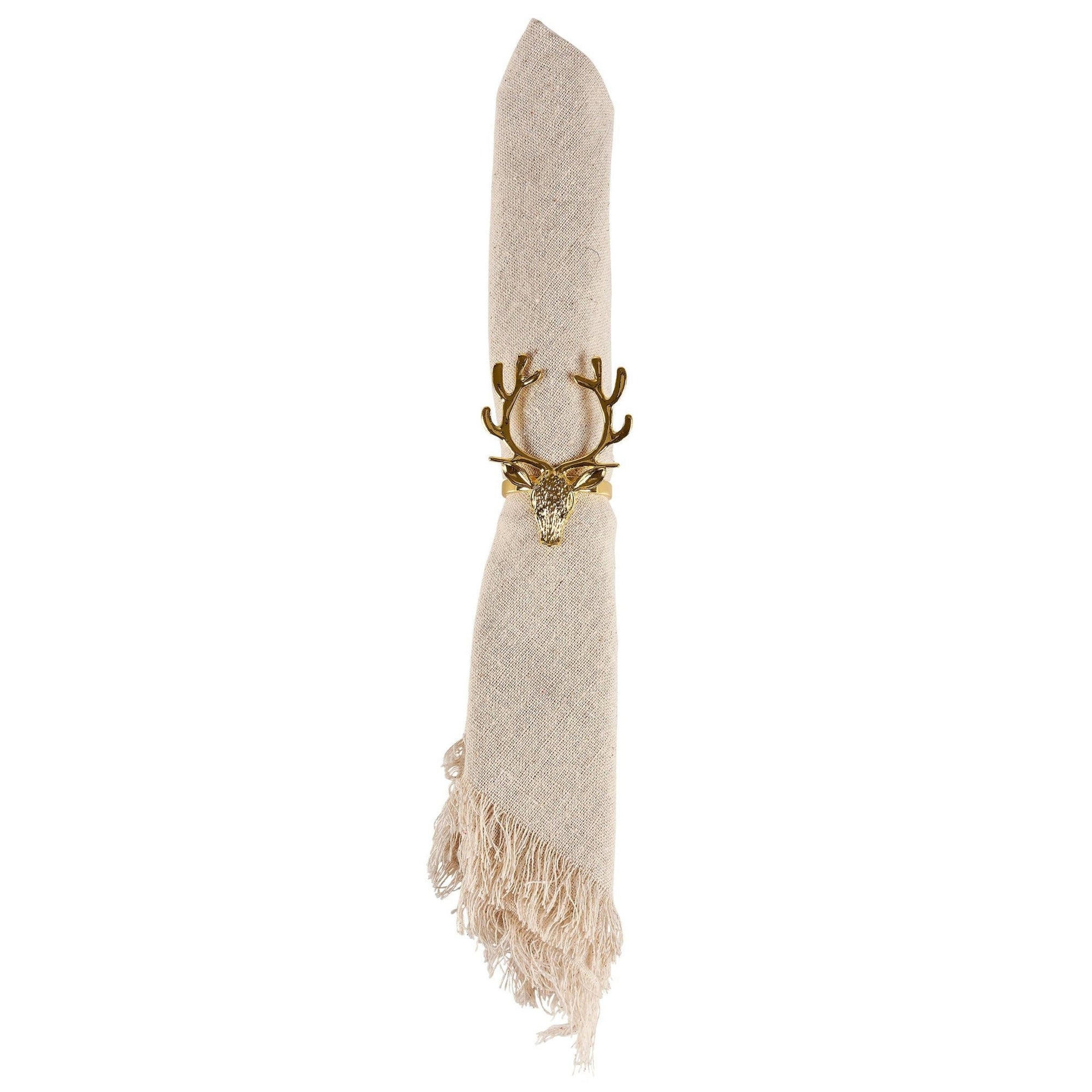 Golden Deer Napkin Ring - The Collective Park City