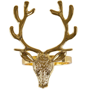 Golden Deer Napkin Ring - The Collective Park City