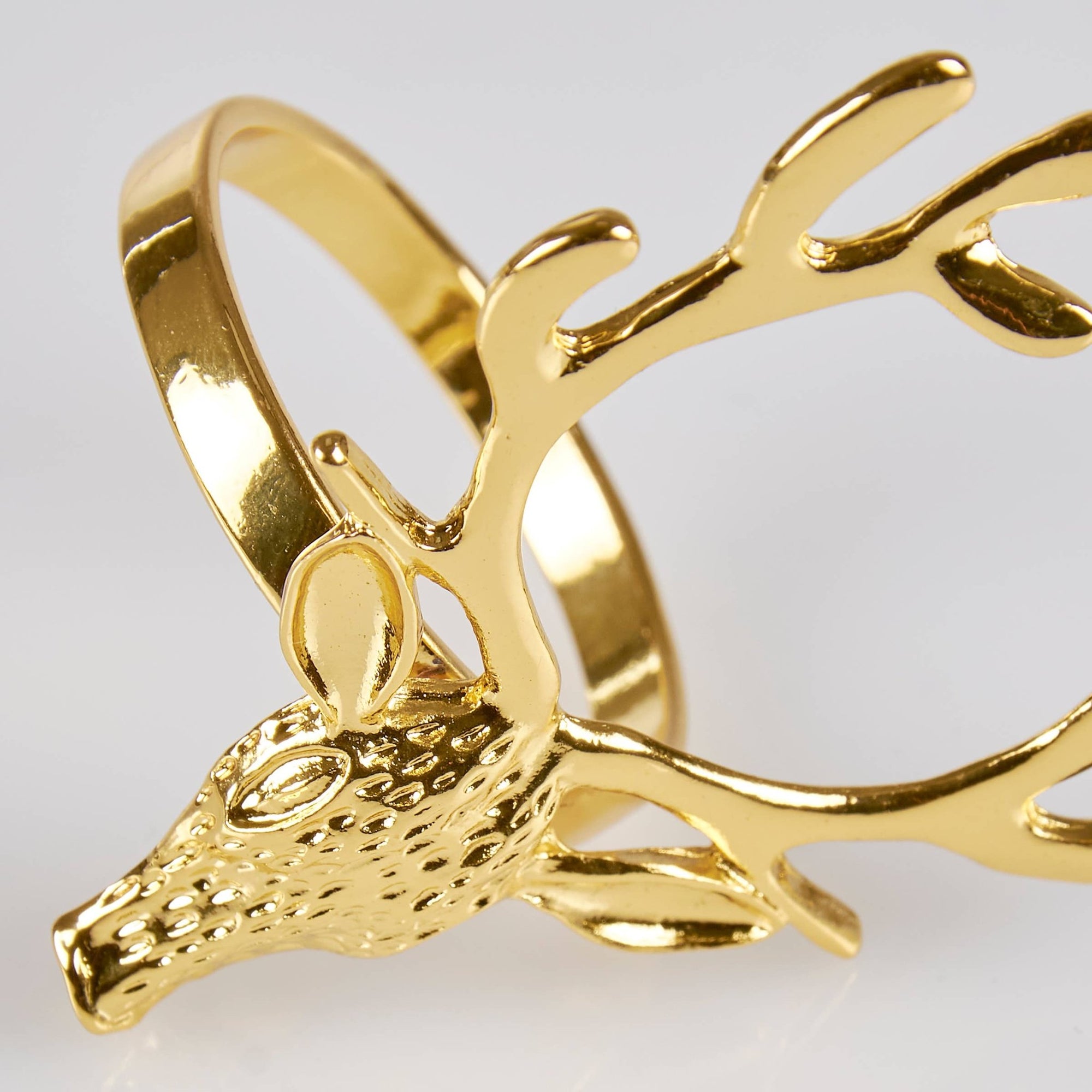 Golden Deer Napkin Ring - The Collective Park City