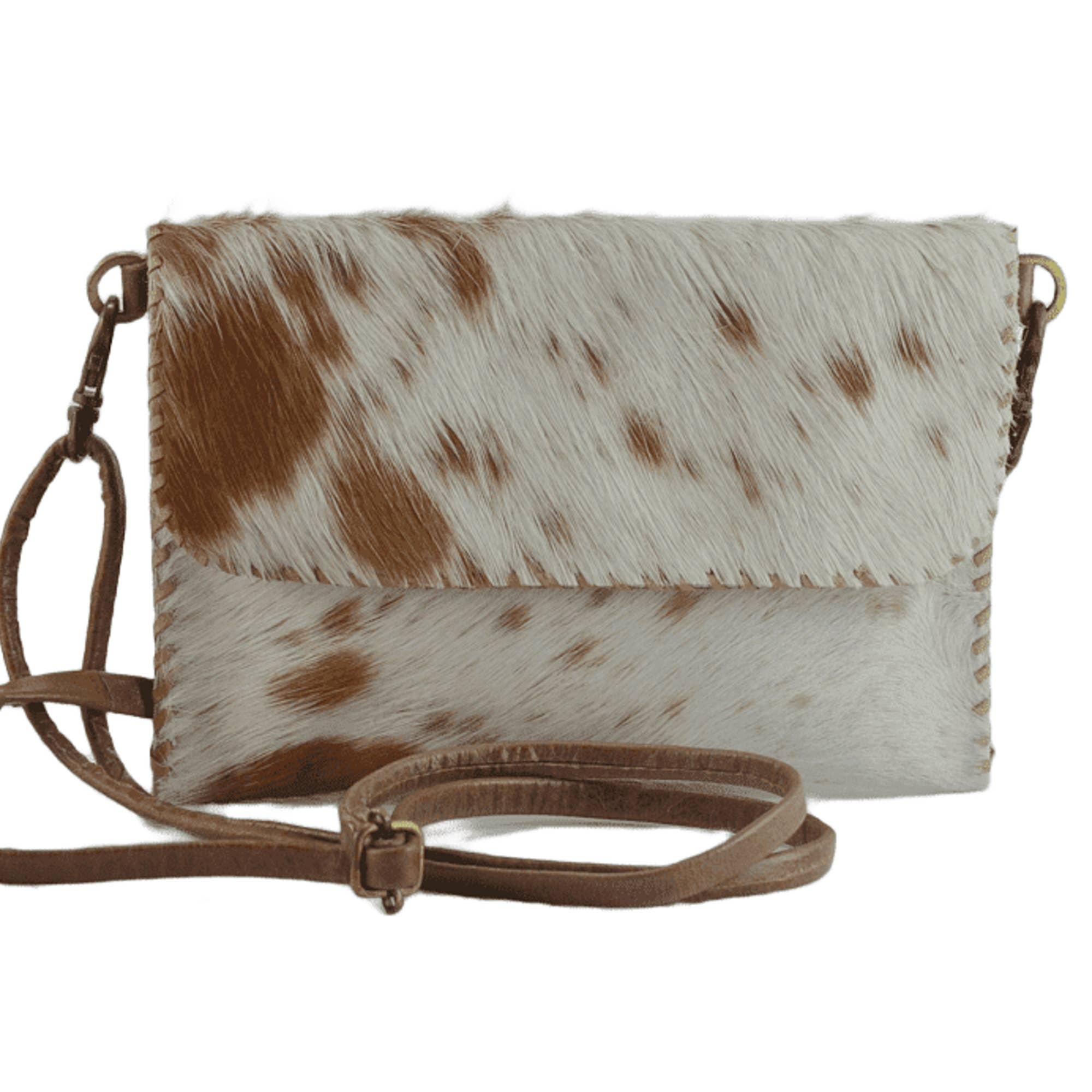 Grace Brown Cowdhide Leather Crossbody Bag - The Collective Park City
