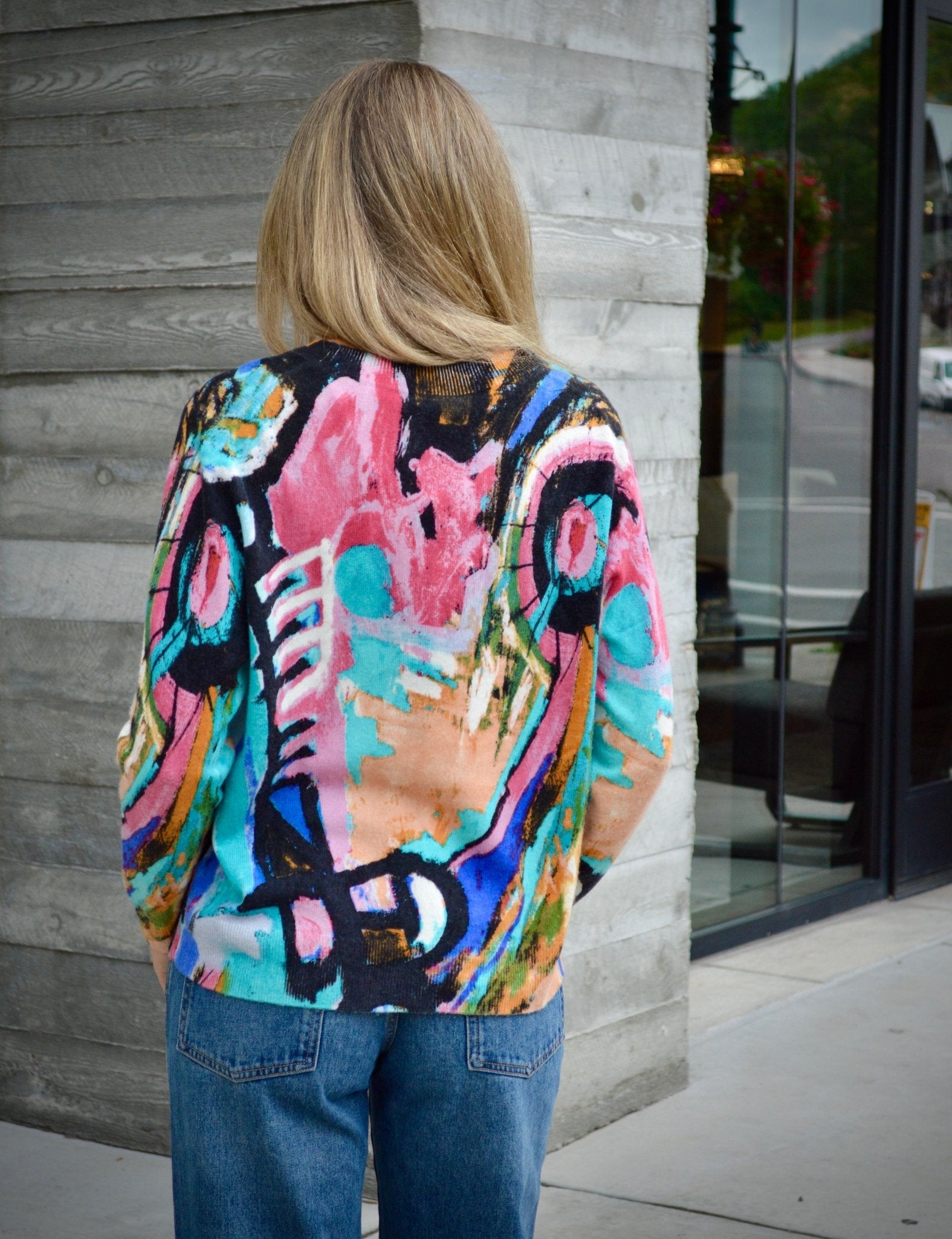 Graffiti Cashmere Sweater - The Collective Park City