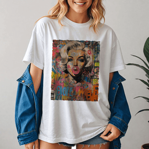 Graffiti Marilyn Graphic Tee 1107 - The Collective Park City