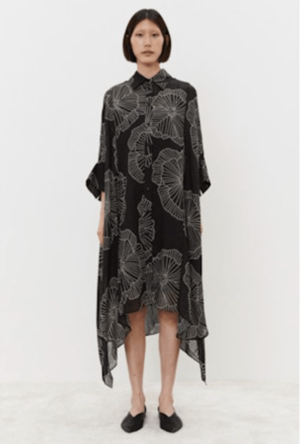 Graphic Floral Print Dress - The Collective Park City