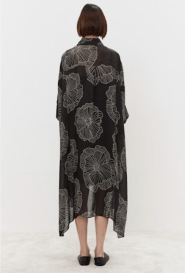 Graphic Floral Print Dress - The Collective Park City