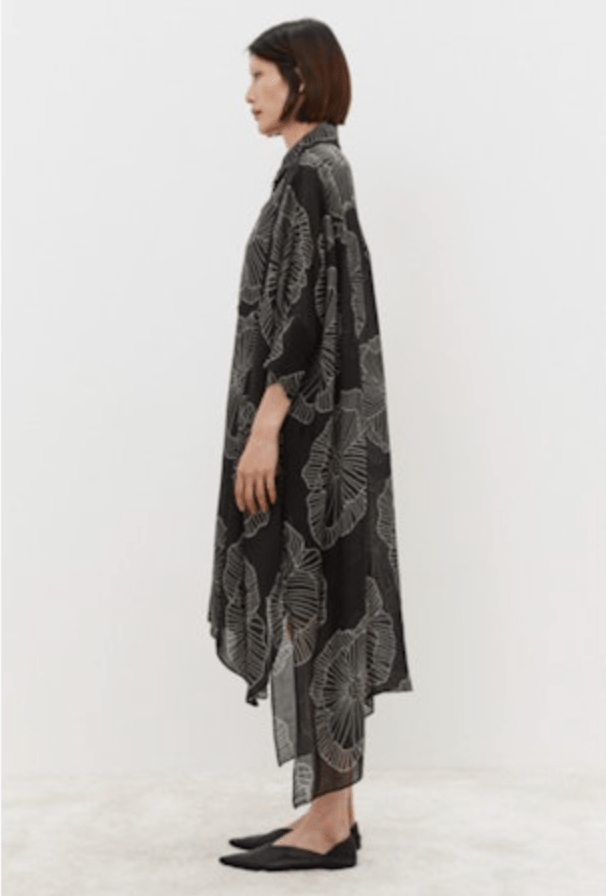 Graphic Floral Print Dress - The Collective Park City
