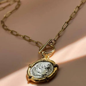 Greek Coin Necklace - The Collective Park City