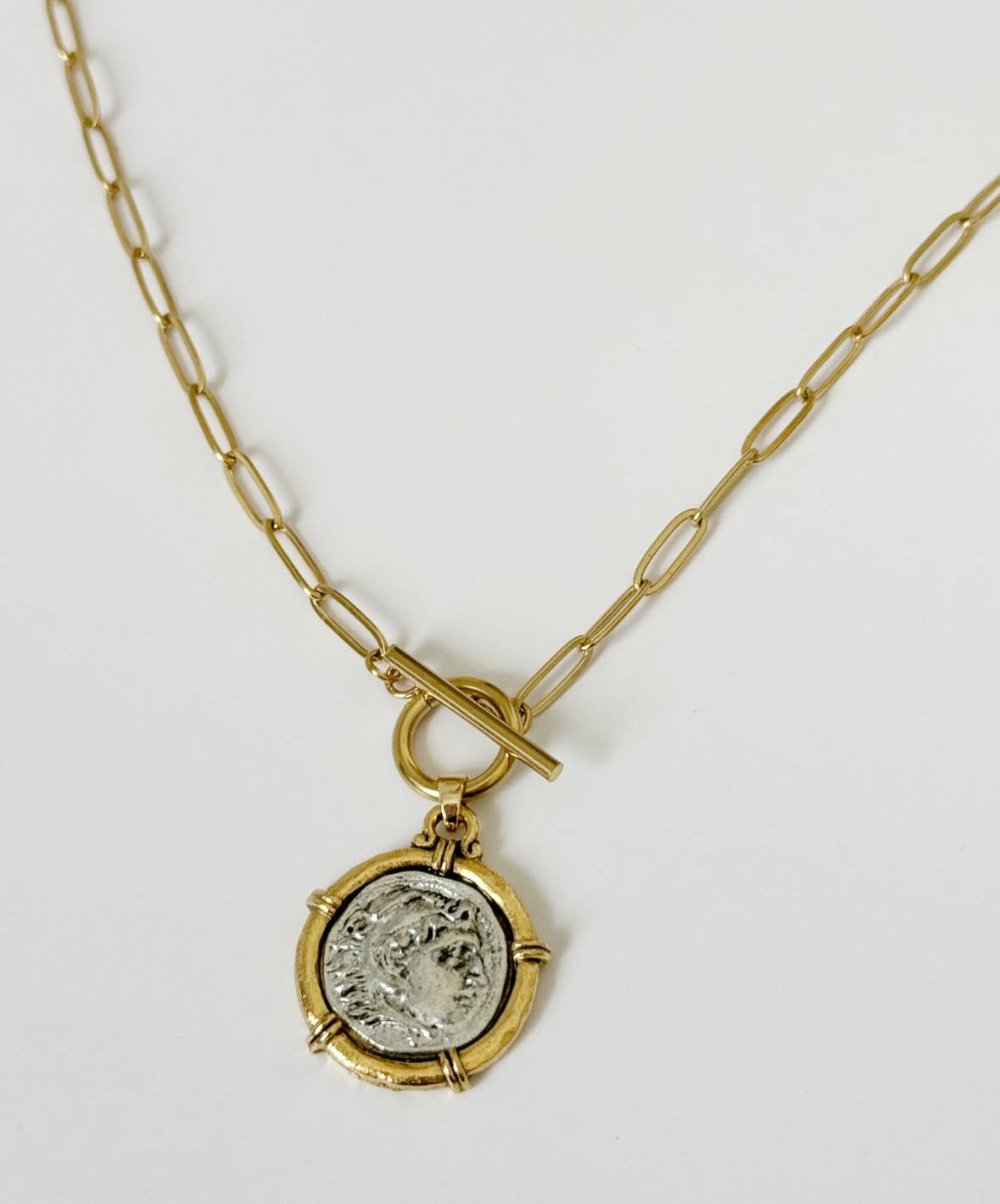 Greek Coin Necklace - The Collective Park City
