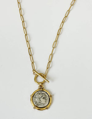 Greek Coin Necklace - The Collective Park City