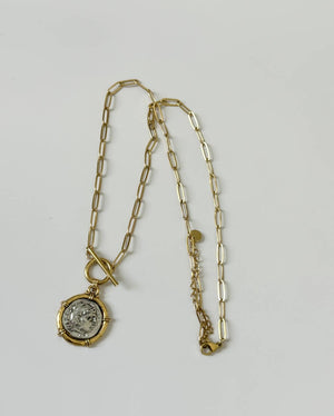 Greek Coin Necklace - The Collective Park City