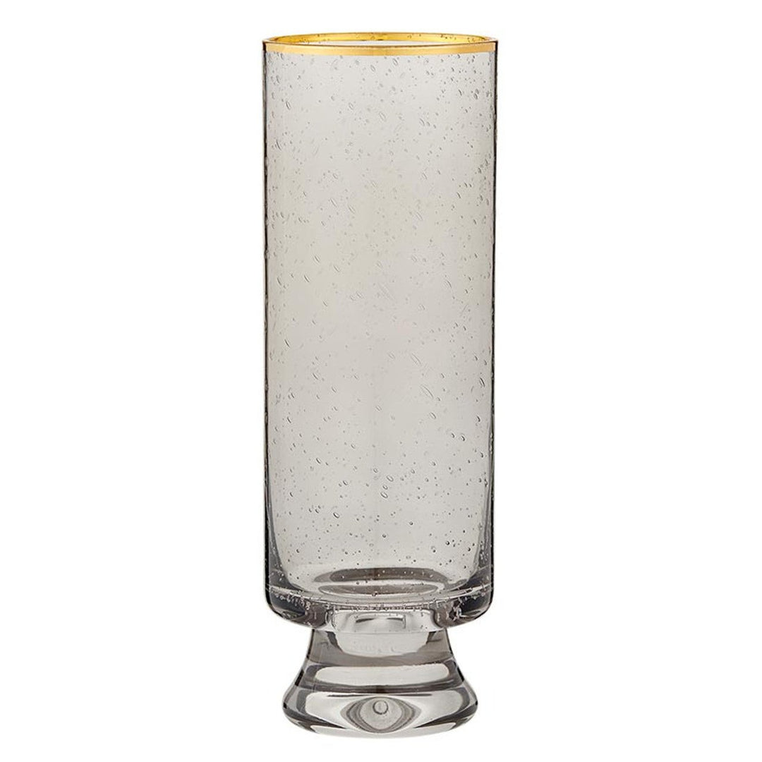 Grey &amp; Gold Champagne Glass - The Collective Park City