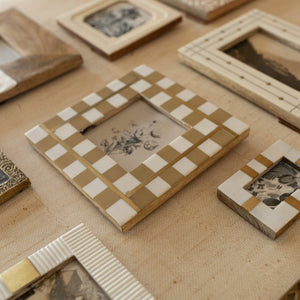 Gwendolyn Check Photo Frame - 4X4 - The Collective Park City