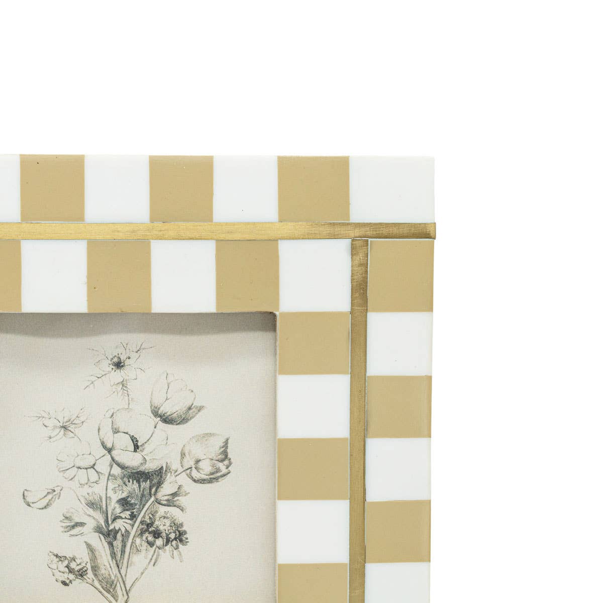 Gwendolyn Check Photo Frame - 4X4 - The Collective Park City