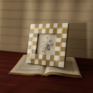Gwendolyn Check Photo Frame - 4X4 - The Collective Park City