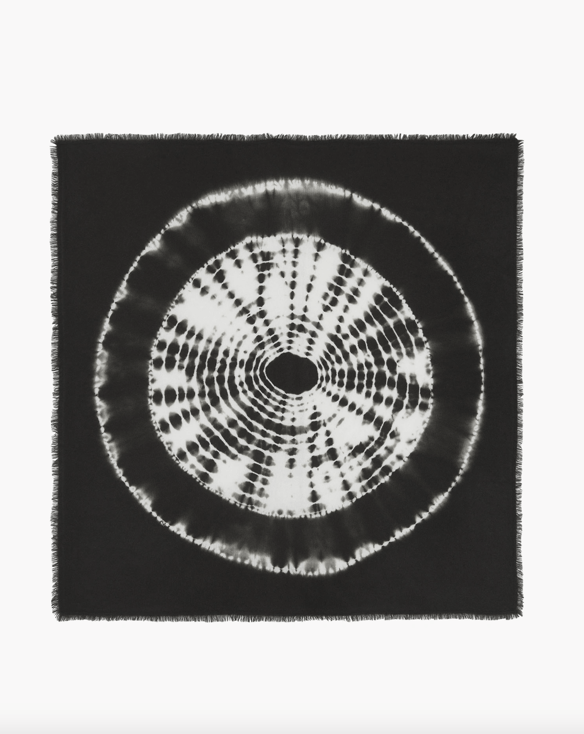 Hachiko - Circle Cashmere Bandana Scarf - Noir - The Collective Park City