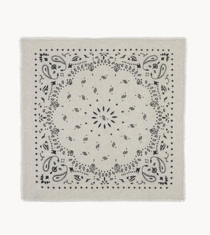 Hachiko - Printed Cashmere Bandana - The Collective Park City