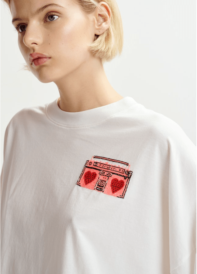 Hadio Embroidered T-Shirt - The Collective Park City