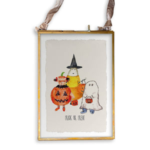 Halloween Gang: White Guest Towel / No, Keep Words / - The Collective Park City