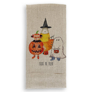 Halloween Gang: White Guest Towel / No, Keep Words / - The Collective Park City