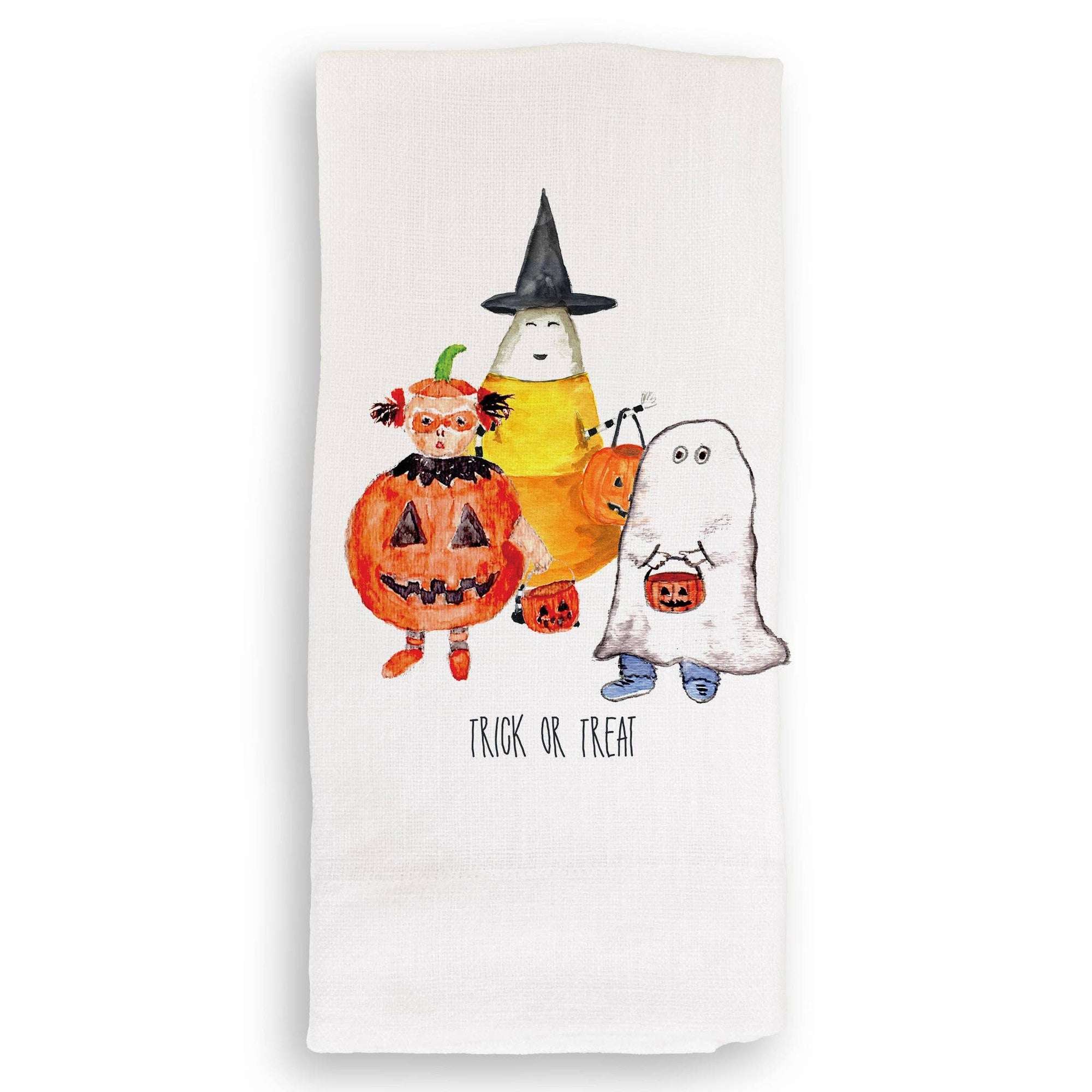 Halloween Gang: White Guest Towel / No, Keep Words / - The Collective Park City