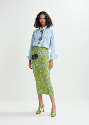 Halpaca Jacquard Skirt - The Collective Park City