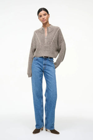 Hampton Cropped Sweater - Bisque - The Collective Park City