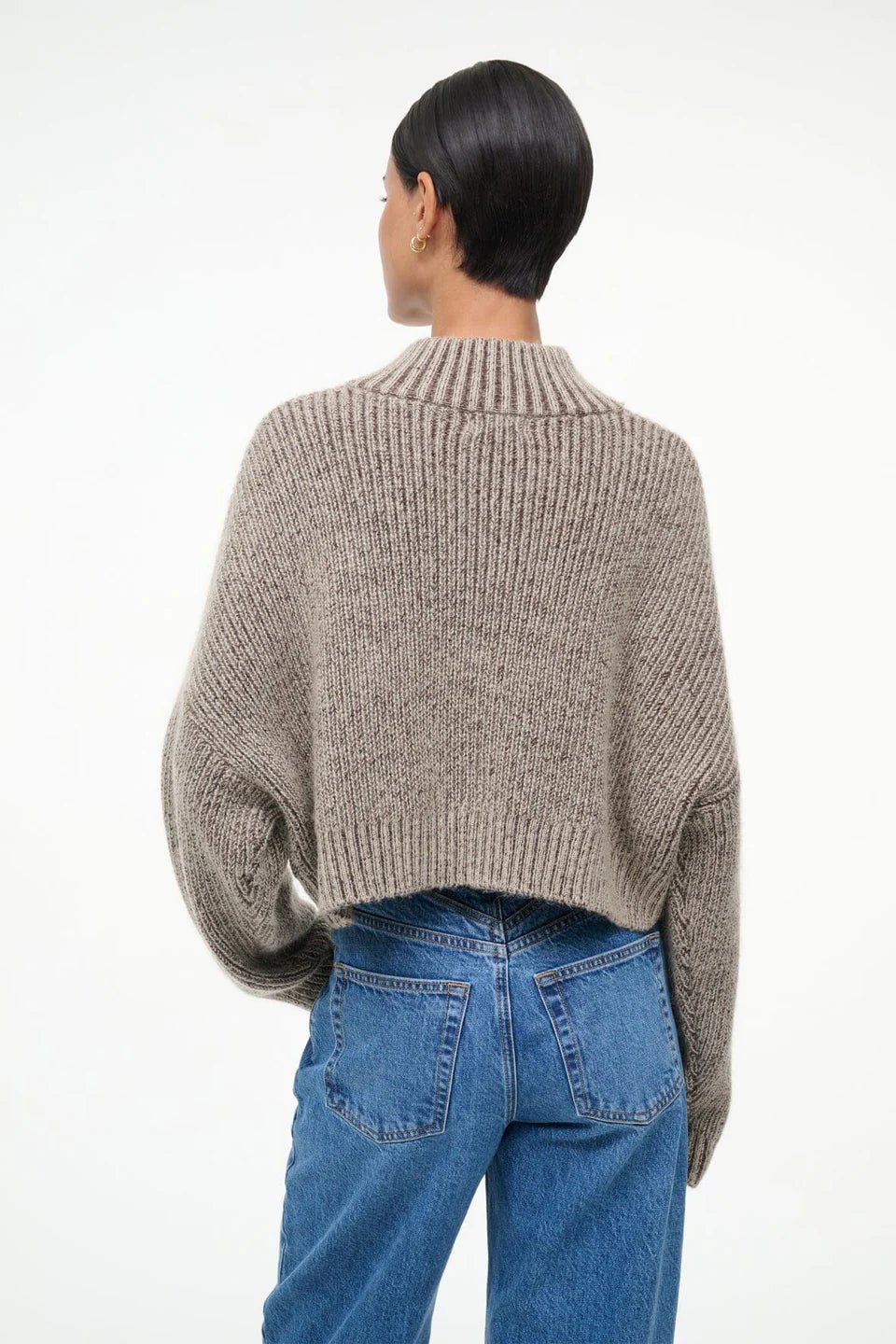 Hampton Cropped Sweater - Bisque - The Collective Park City