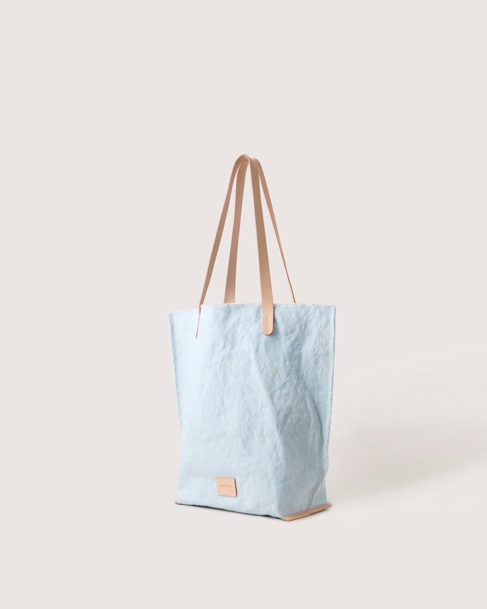 Hana Canvas Tote - Mist Vachetta - The Collective Park City