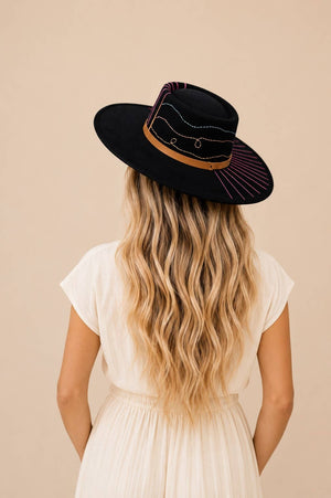 Hana Telescope Crown Hat - Black - The Collective Park City
