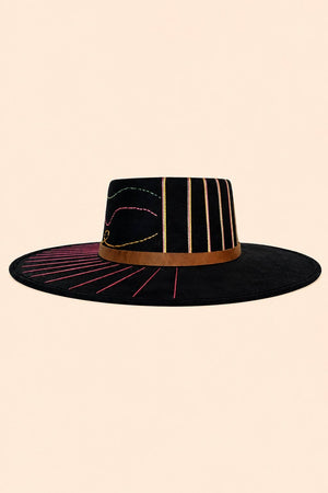 Hana Telescope Crown Hat - Black - The Collective Park City