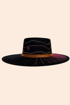 Hana Telescope Crown Hat - Black - The Collective Park City