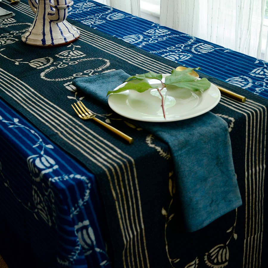 Hand Dyed Indigo Blue Napkins - Set of 4 - The Collective Park City