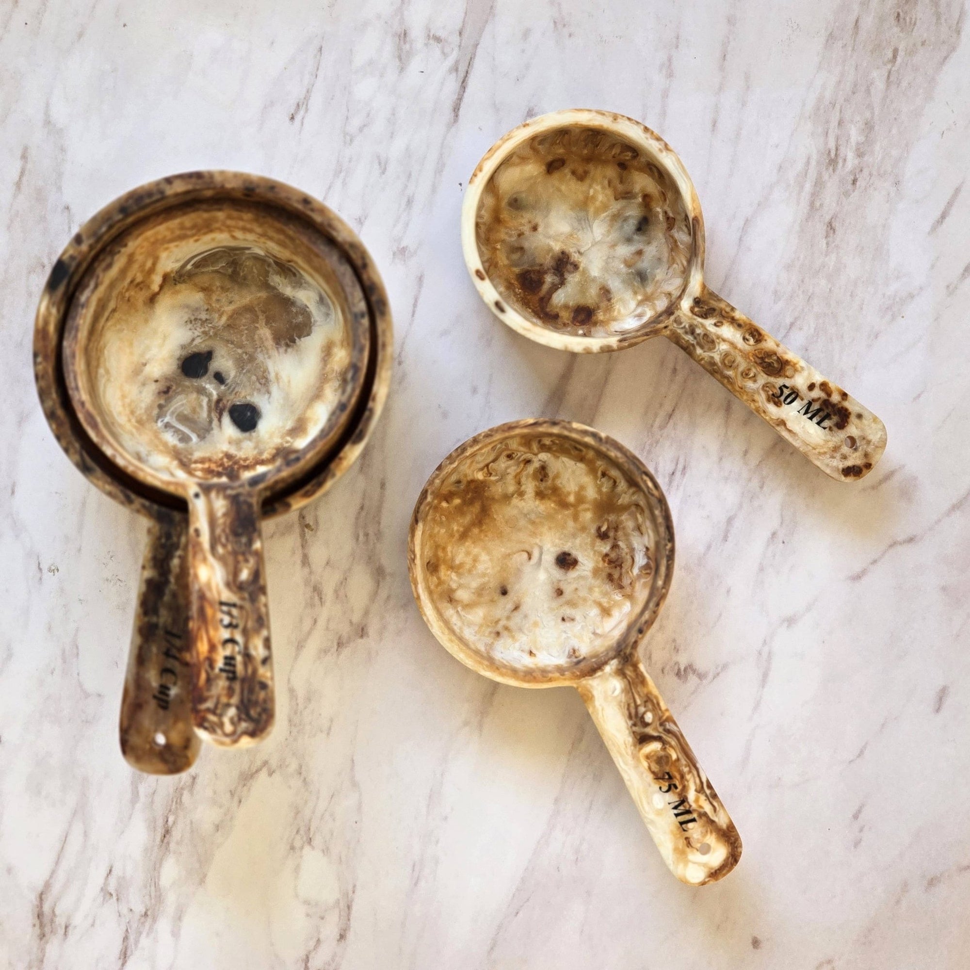 Hand Poured Resin Measuring Cups - The Collective Park City