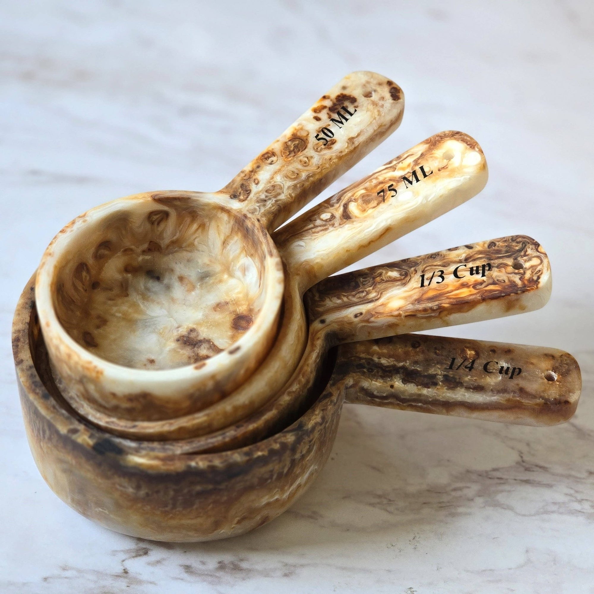 Hand Poured Resin Measuring Cups - The Collective Park City