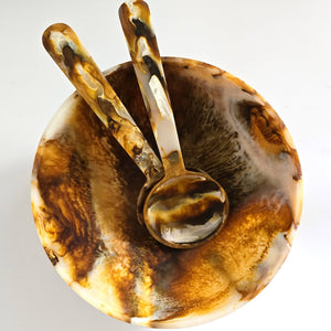 Hand Poured Resin Salad Serving Bowl - The Collective Park City