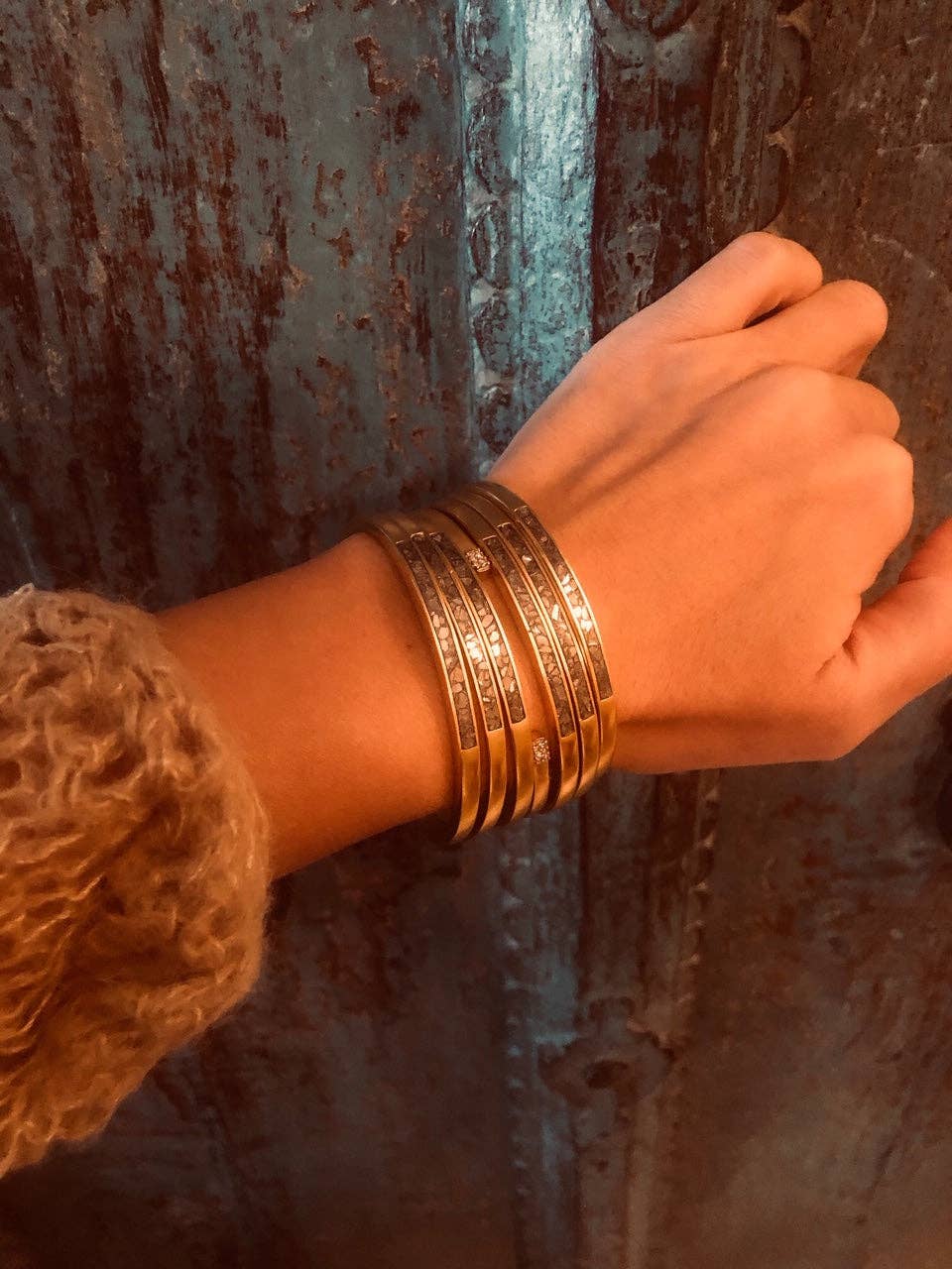 Hapur Bangle Gold Bracelet - The Collective Park City