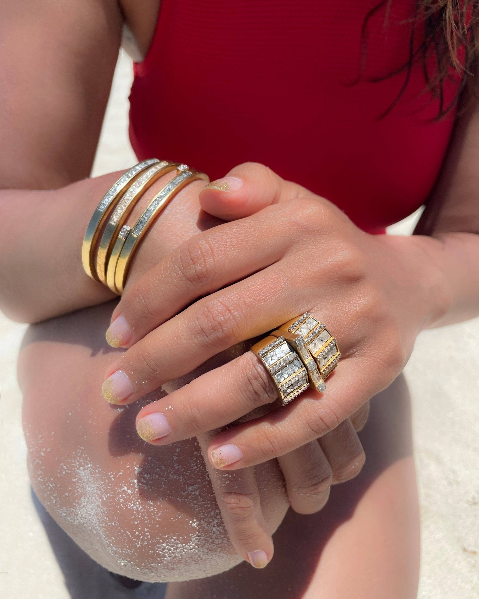 Hapur Bangle Gold Bracelet - The Collective Park City