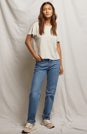Harley Boxy Crew Tee - Oatmeal - The Collective Park City