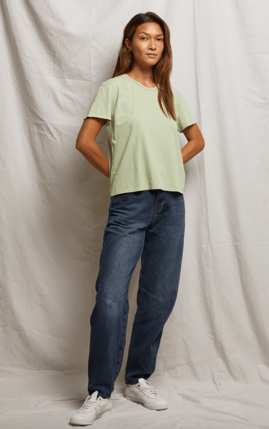 Harley Boxy Crew Tee - Pistachio - The Collective Park City