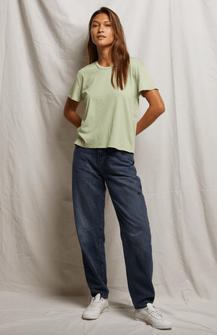 Harley Boxy Crew Tee - Pistachio - The Collective Park City