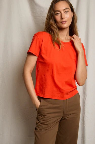 Harley Boxy Crew Tee - Tomato - The Collective Park City