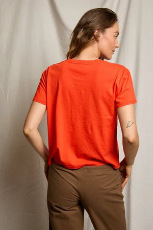 Harley Boxy Crew Tee - Tomato - The Collective Park City