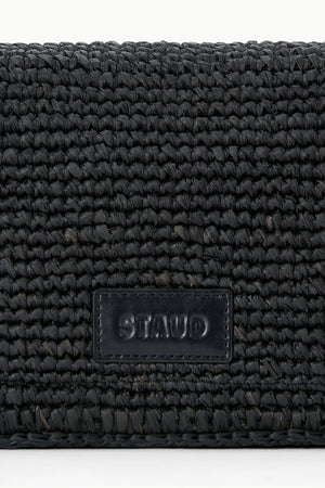 Harlow Raffia Bag - Black - The Collective Park City