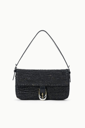 Harlow Raffia Bag - Black - The Collective Park City