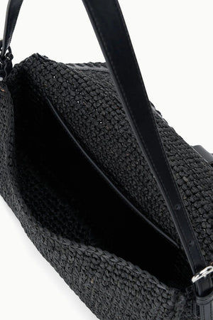 Harlow Raffia Bag - Black - The Collective Park City