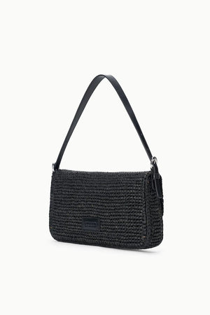 Harlow Raffia Bag - Black - The Collective Park City