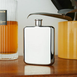 Harrison Polished Stainless Steel Flask - The Collective Park City