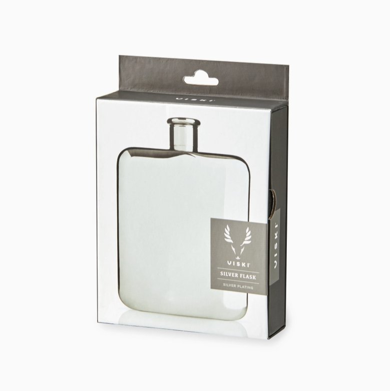 Harrison Polished Stainless Steel Flask - The Collective Park City