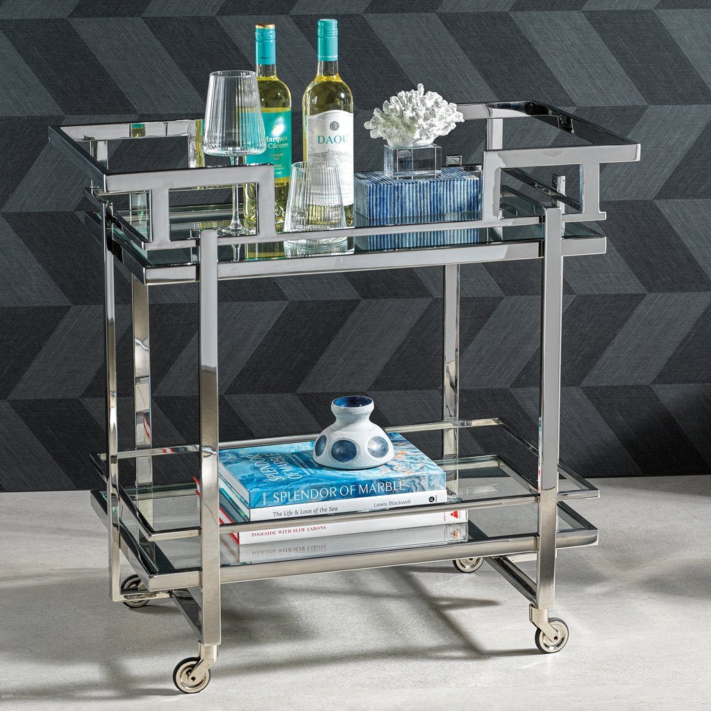 Harry's Polished Bar Cart - The Collective Park City